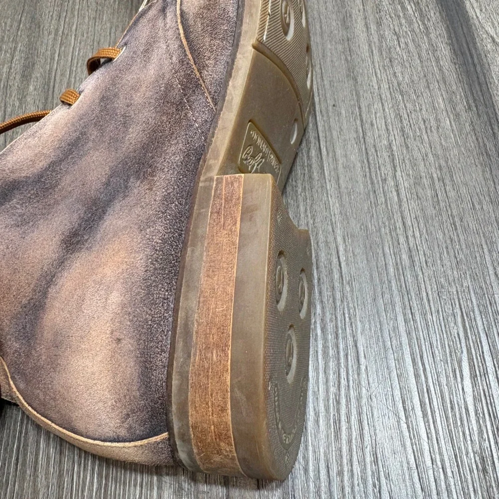Donald J Pliner Eliot Chukka Boots Men's 8.5M Brown Distressed Suede Italy Boots